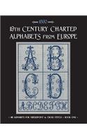 19th Century Charted Alphabets from Europe: for Needlepoint & Cross Stitch
