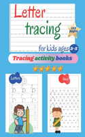 Letter tracing for kids ages 3-5: Tracing activity book for preschoolers : learn to trace letters and lines