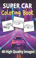 Super Car Coloring Book 40 High Quality Images