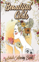 Beautiful Girls Adult Coloring Book