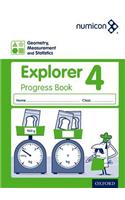 Numicon: Geometry, Measurement and Statistics 4 Explorer Progress Book (Pack of 30)