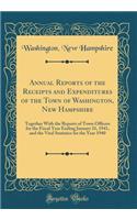 Annual Reports of the Receipts and Expenditures of the Town of Washington, New Hampshire: Together with the Reports of Town Officers for the Fiscal Year Ending January 31, 1941, and the Vital Statistics for the Year 1940 (Classic Reprint)