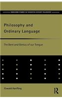 Philosophy and Ordinary Language