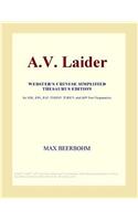 A.V. Laider (Webster's Chinese Simplified Thesaurus Edition)