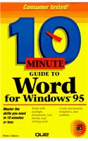 10 Minute Guide to Word for Windows 95