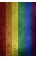LGBT Gay Pride Flag Vintage Journal