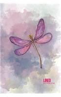 Lined Notebook: Perfect for Lovers of Dragonflies, 6 X 9 Inch Matte Softcover Paperback Notebook Journal with 120 Blank Lined Pages