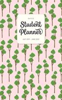 Dated Student Planner July 2019 - June 2020: High School or Middle School Planner with Subject Blocks - Adventure Outdoor Trees