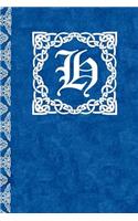 H Monogram Scottish Celtic Journal/Notebook