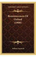 Reminiscences of Oxford (1908)