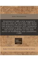 Woodhouse 1688 a New Almanack for the Year of Our Lord 1688