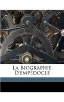 La Biographie D'Empedocle