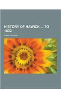 History of Hawick to 1832