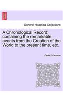 Chronological Record