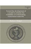Toward the Development of a Model to Estimate the Readability of Credentialing-Examination Materials