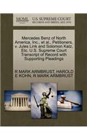 Mercedes Benz of North America, Inc., et al., Petitioners, V. Jules Link and Solomon Katz, Etc. U.S. Supreme Court Transcript of Record with Supporting Pleadings