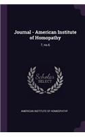 Journal - American Institute of Homopathy