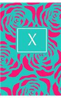 X: Personalized Initial Journal/Notebook/Diary