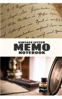 Vintage Letter Memo Notebook