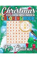 Christmas Color By Number Coloring Book for Children