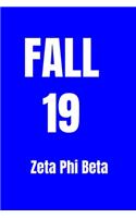 Fall 19 Zeta Phi Beta: blank lined journal, sorority sisters, z phi