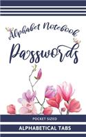 Alphabet Password Notebook