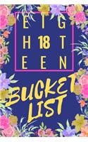 Eighteen Bucket List