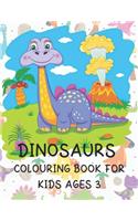 Dinosaurs Colouring Book for Kids ages 3