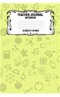 Teacher Journal Notebook 55 Sheets/110 Pages