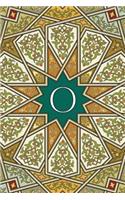 Monogram O Notebook: Blank Journal Diary Memoir Log Logue(15 Arabesque Two 150 Lined)