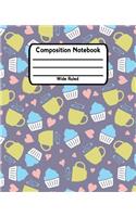 Composition Notebook Wide Ruled: Lined School Journal For Students V9