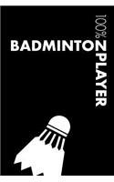 Badminton Player Notebook