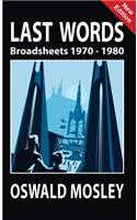 Last Words: Broadsheets 1970-1980: Broadsheets 1970-1980