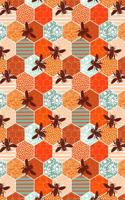 Bullet Journal Notebook Honey Bees Pattern 3