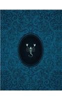 Monogram Scorpio Sketchbook: Blank Art Pad Notebook Journal(78 Monogram Cerulean 150 Sketch)