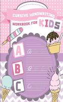 Cursive handwriting workbook for kids