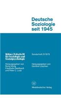 Deutsche Soziologie Seit 1945