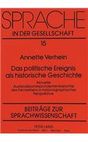 Das politische Ereignis als historische Geschichte