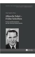 Albrecht Fabri - Fruehe Schriften