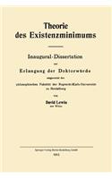 Theorie des Existenzminimums