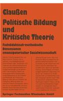 Politische Bildung Und Kritische Theorie