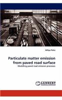 Particulate matter emission from paved road surface