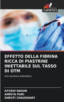 Effetto Della Fibrina Ricca Di Piastrine Iniettabile Sul Tasso Di Otm