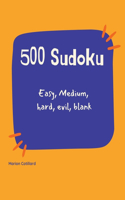 500 Sudoku Facile Moyen Difficile