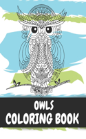 Owls Coloring Book