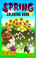 Spring Coloring Book for Kids Ages