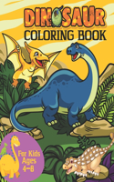 Dinosaur Coloring Book For Kids Ages 4-8