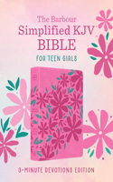 Barbour Simplified KJV Bible for Teen Girls: 3-Minute Devotions Edition