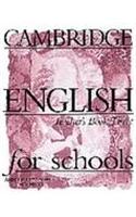 Cambridge English for Schools 3 Teacher's Book