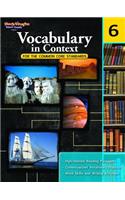 Vocabulary in Context for the Common Core Standards Reproducible Grade 6